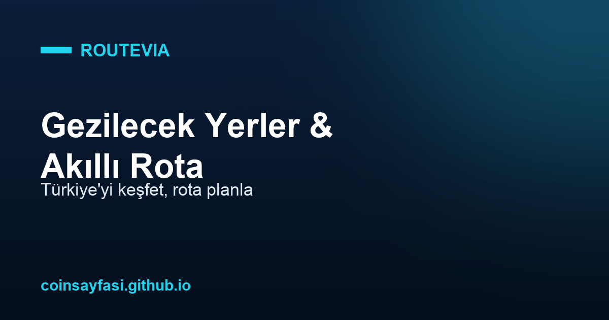 Routevia — 官网预览图